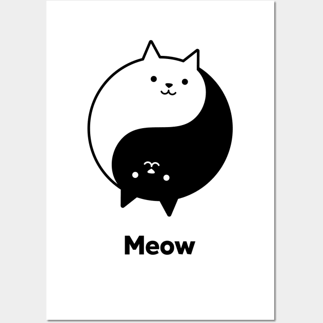 meow balance Wall Art by Meow Meow Cat